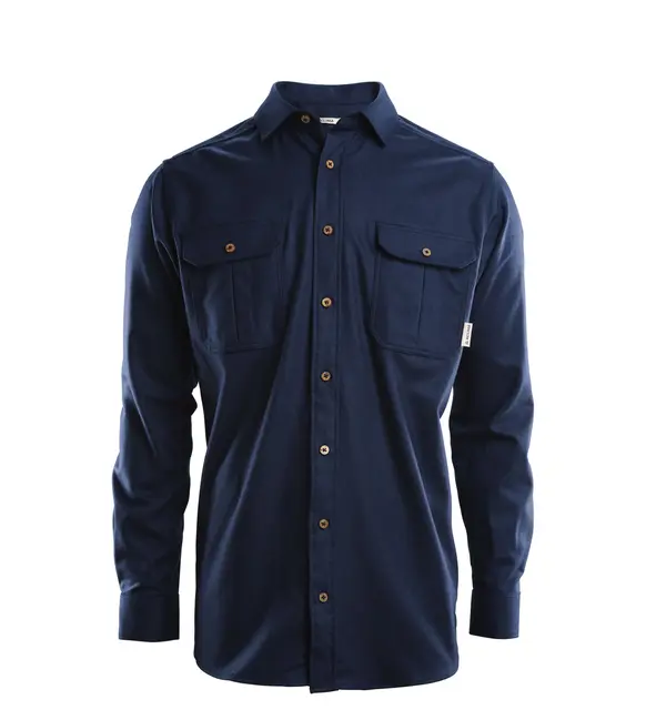 ReBorn woolshirt M's Navy Melange M 