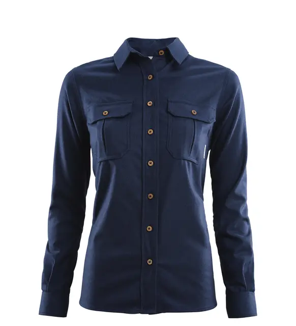 Reborn woolshirt W's Navy Melange S 