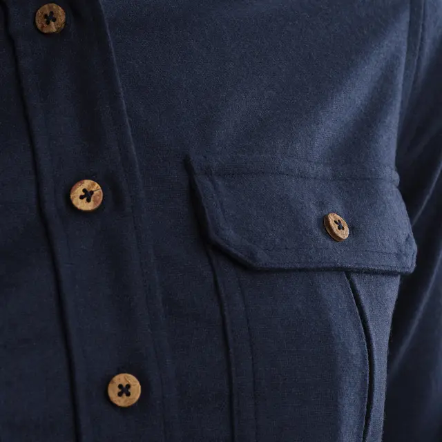Reborn woolshirt W's Navy Melange S 
