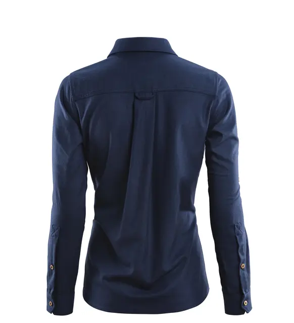 Reborn woolshirt W's Navy Melange S 