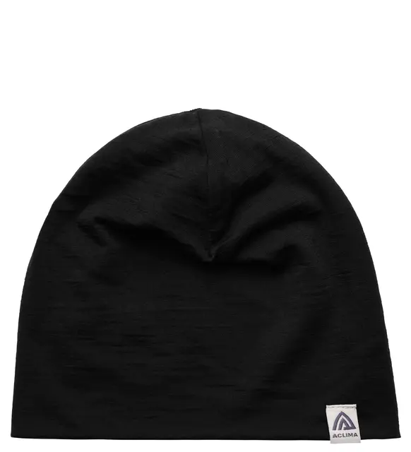 LightWool 140 relaxed beanie Jet Black Onesize 