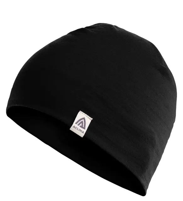 LightWool 140 relaxed beanie Jet Black Onesize 