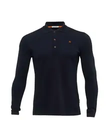LeisureWool pique shirt long sleeve M&#39;s Navy Blazer S