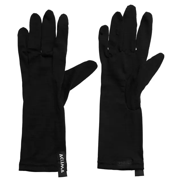 LightWool 140 liner gloves Jet Black M/8 